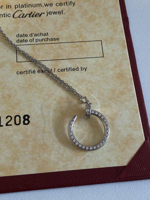 Colier Cartier Cui Aur Alb 750 Diamond