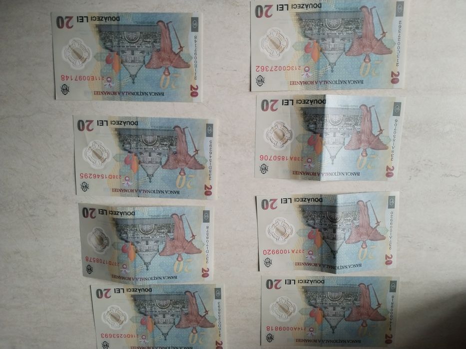 Bancnotă de 100000 seria B și bancnote 20