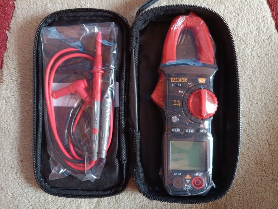ANENG ST181 - Multimetru, Clampmetru digital 600 V AC/DC, 400 A AC, funcție NCV, autoscalare - NOU / SIGILAT
