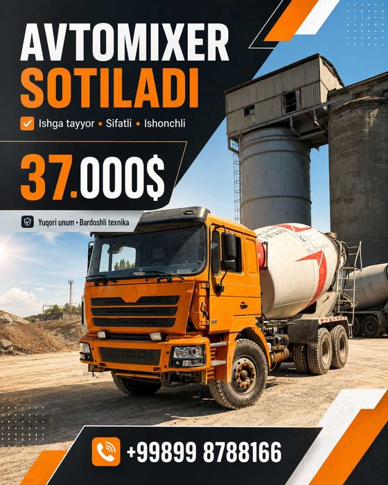 Avtomikser Shacman sotiladi