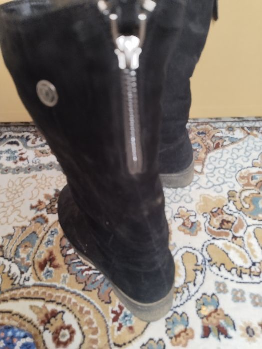 Замшевые сапоги 37размер