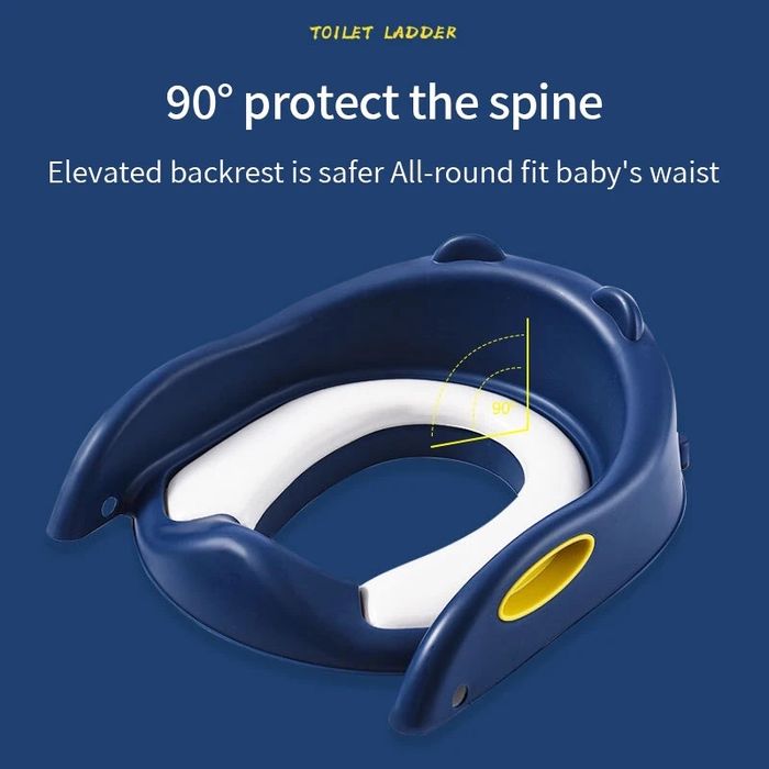 Сиденье для унитаза с лесенкой и ручками ступенка