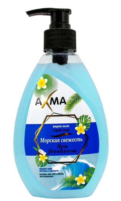 Средства для мытья посуды Жидкое мыло -AXMA лимон, яблоко