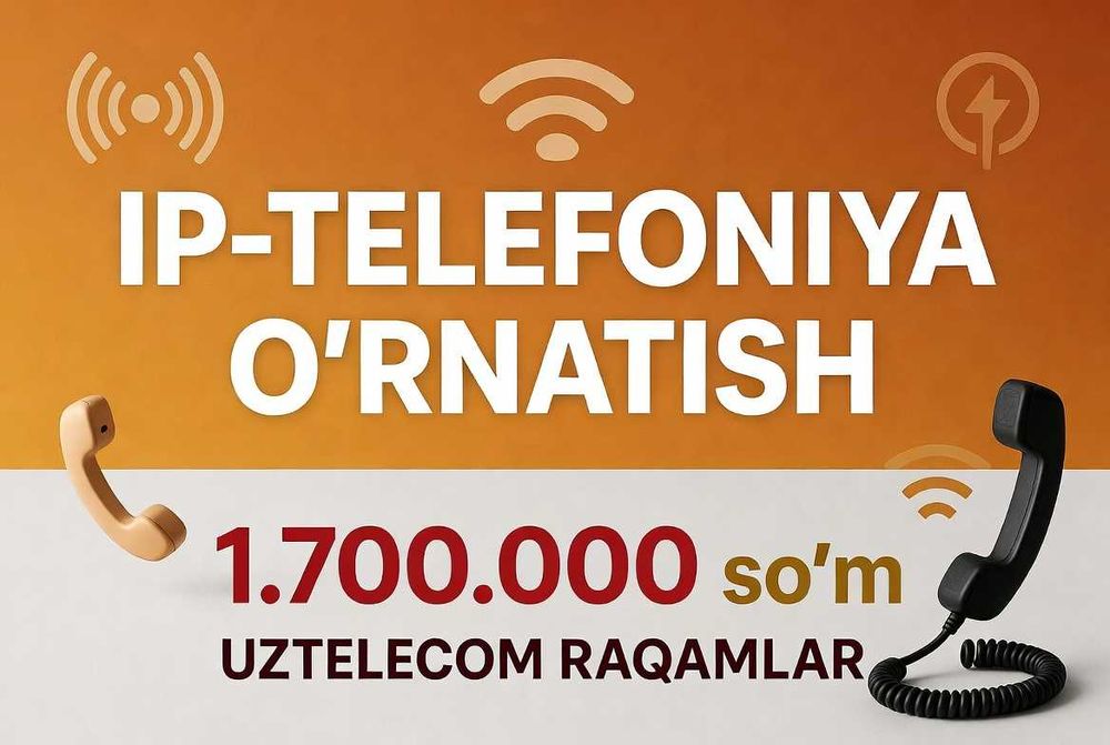 IP-Telefoniya | Fargona, Andijon, Namangan - 3 kunda