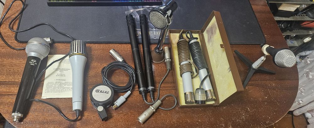 Микрафоны винтаж beag ,Panasonic, ссср рэтро!!!