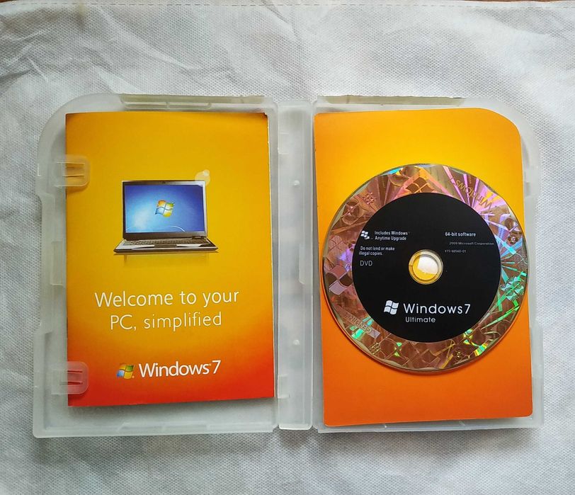 Windows 7 Ultimate 64 bit оригинальный DVD диск