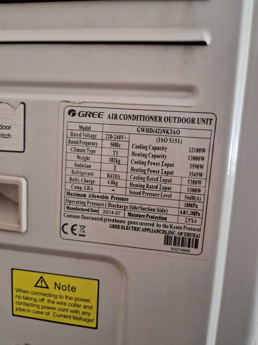 Aer conditionat 42 000 btu