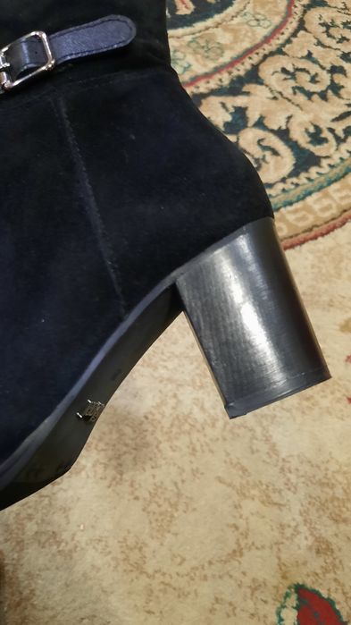 Сапоги Италия замшевые натурал