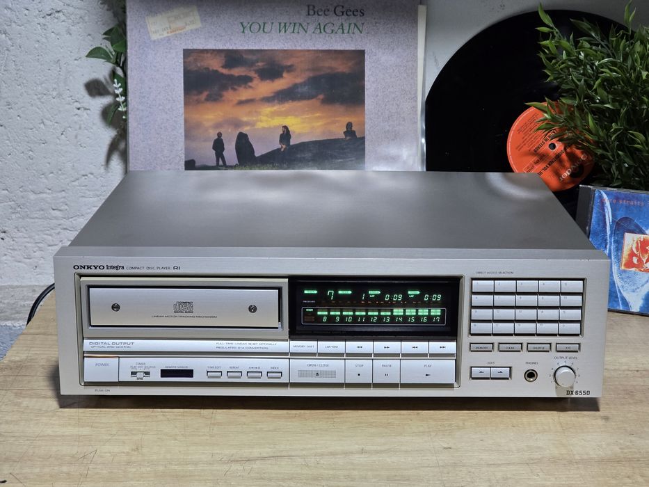 Cd player ONKYO integra DX-6550, varf de serie, hifi stereo, argintiu