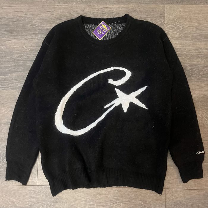 Чисто нов Corteiz пуловер – Черен, размер L