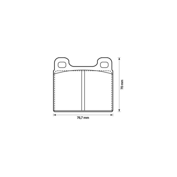 Placute frana fata Porsche 911, 01.63-11.1990, marca SRLine S70-0378