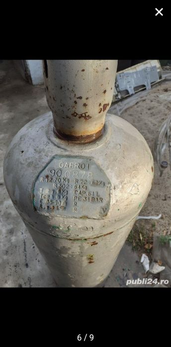 Buteli refrigerant 60 kg la pret de 800 lei bucata (goale)