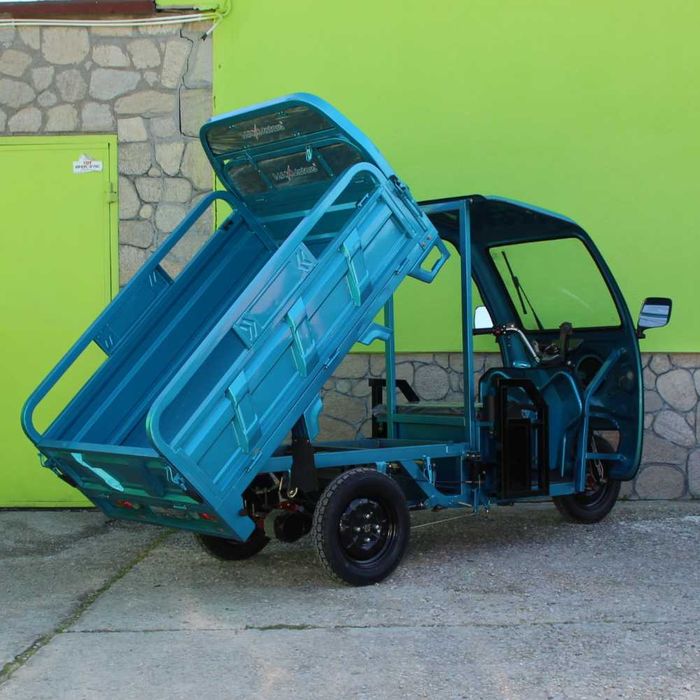 Електрическа Селскостопанска Триколка с Покрив 2000W Maxmotors