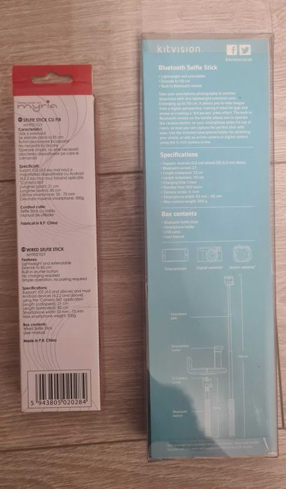 Selfie stick selfie kit vision bluetooth, myria my9021gy