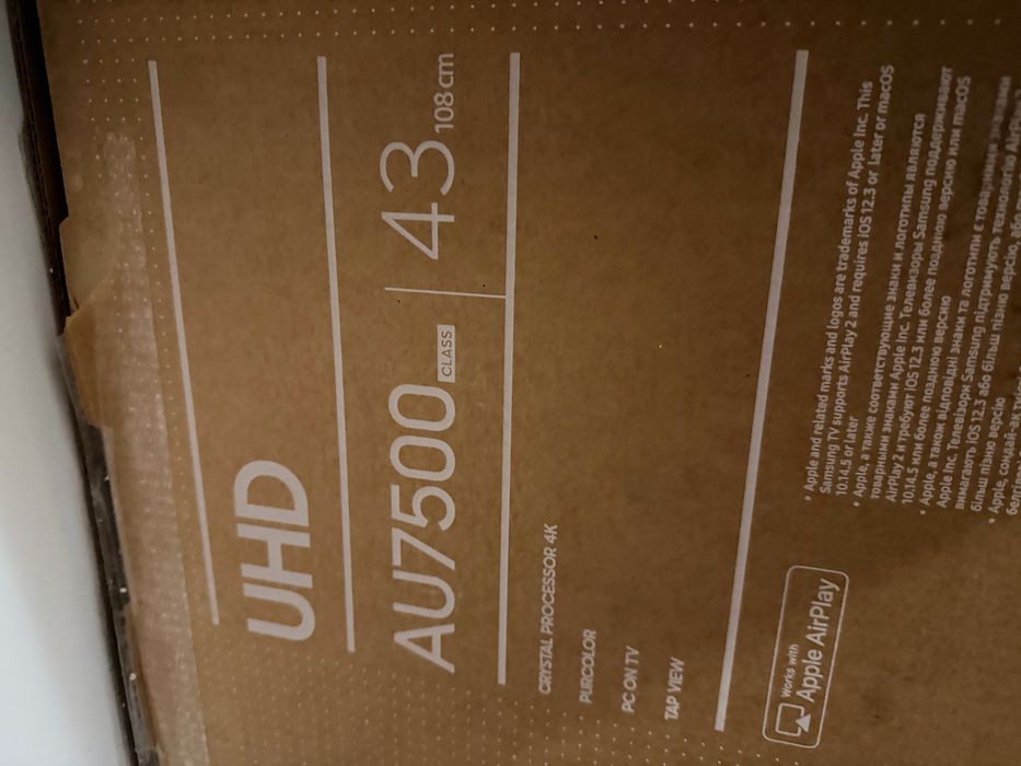 Телевизор samsung AU7500, 43.
