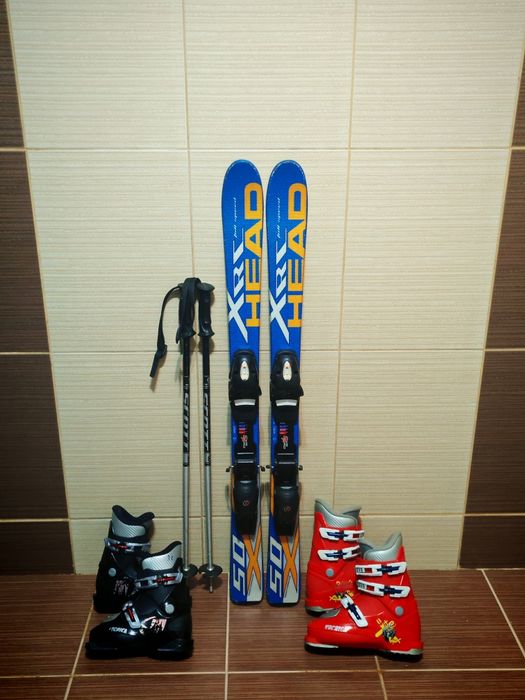 Set schiuri head 110 cm -clapari ski -bete