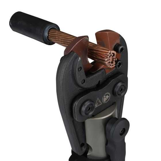 masina sertizat 3 in 1, 2 baterii 5Ah, bacuri TH U M V,  cabluri CU/AL