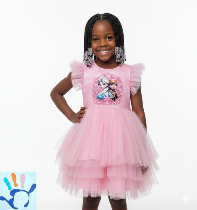 Рокля Елза и Ана разнери 92,98,104,110,116см