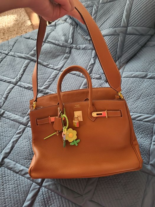 Сумка карамельного цвета Hermes
