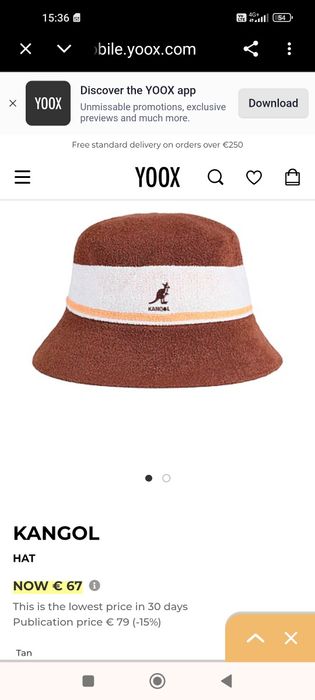 KANGOL Bucket hat L size шапка идиотка в отлично състояние