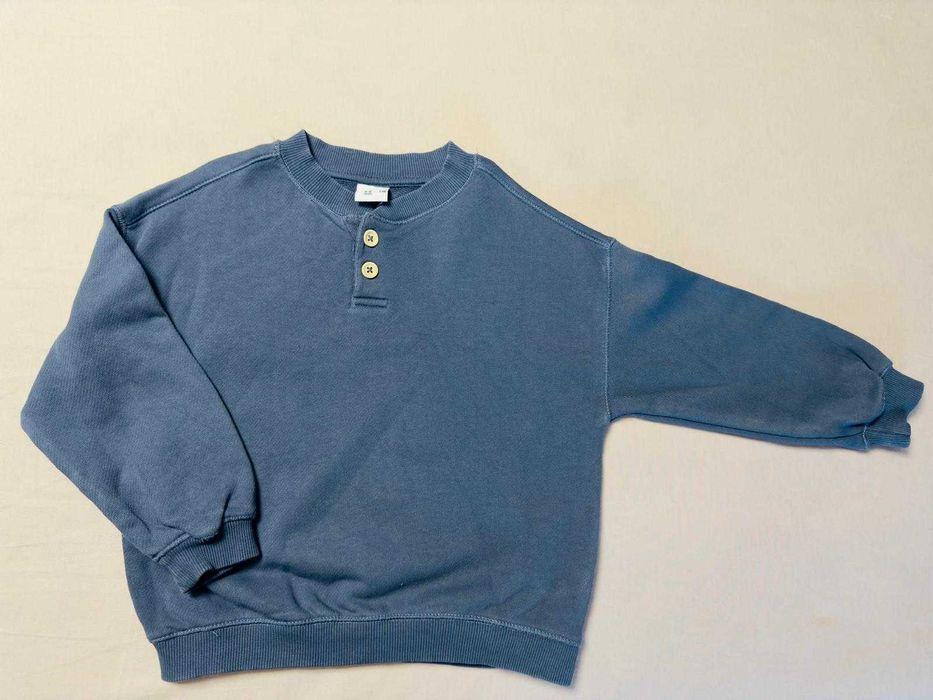 Bluza din bumbac bleumarin baieti Zara