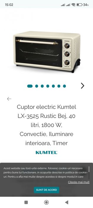 Cuptor electric Kumtel
