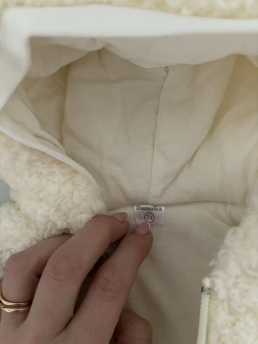 новый теплый ромпер. комбинезон 74см