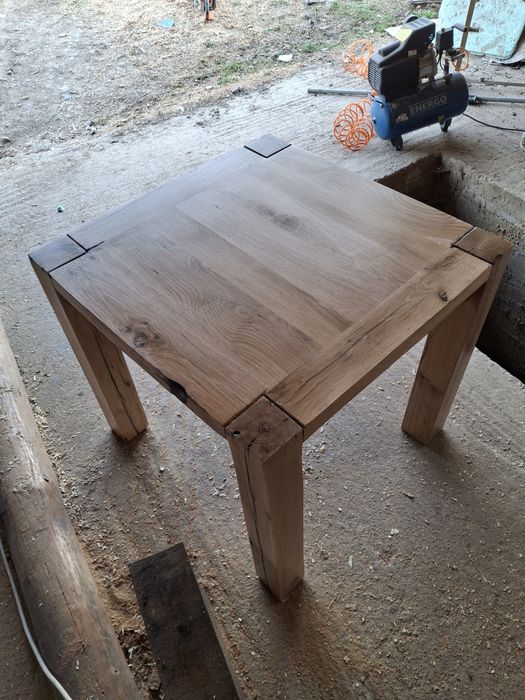 Masa din stejar masiv 80×80