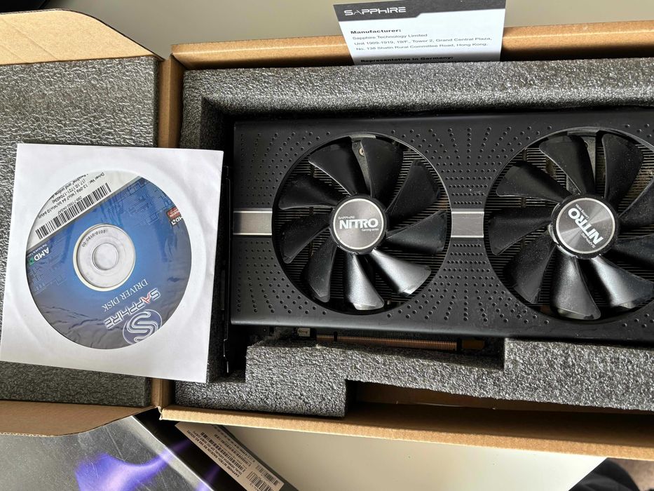 Видео карта AMD Sapphire nitro+ RX580 8GB