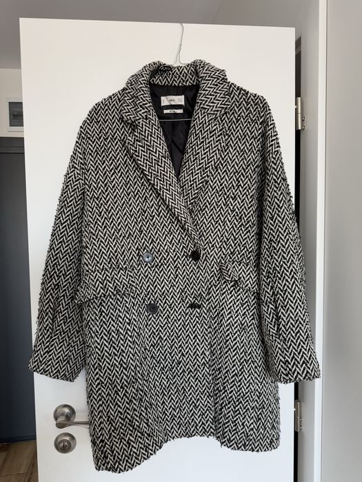 Вълнено Палто Mango xs овърсайз