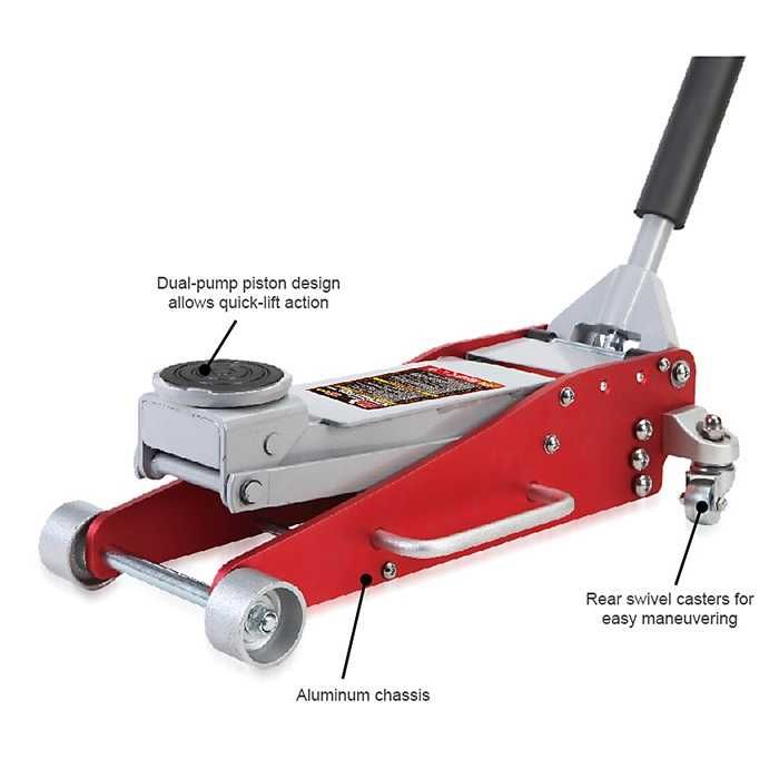 Алуминиев крик нископрофилен - 2.5 тона 825011