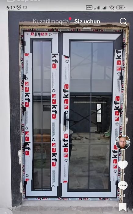 Akfa rom va eshik vitraj maskidniy setka akfa remont oyna almashtirish