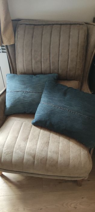 Тъкани възглавници от дънков плат