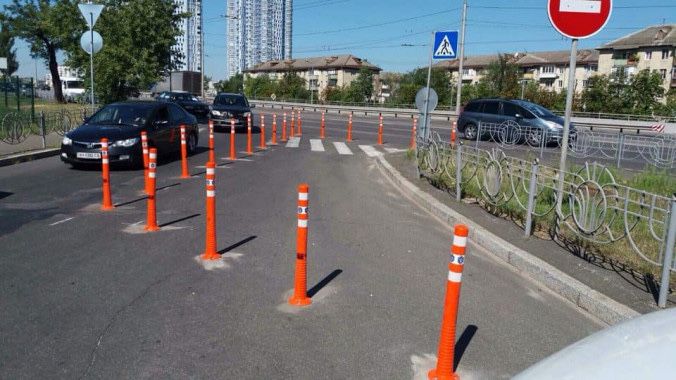 Столбик дорожный фишки геливие 75см