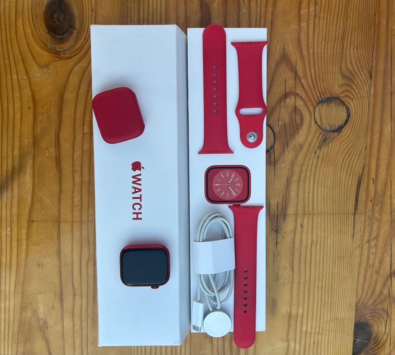 Apple Watch Series 8 GPS + Cellular 45mm (PRODUCT)RED – Пълен комплект