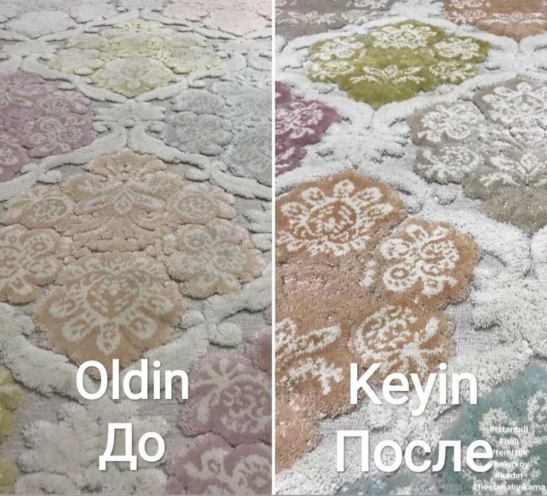 Mebel va gilam yuvish 8000 dan 12000 som gacha
