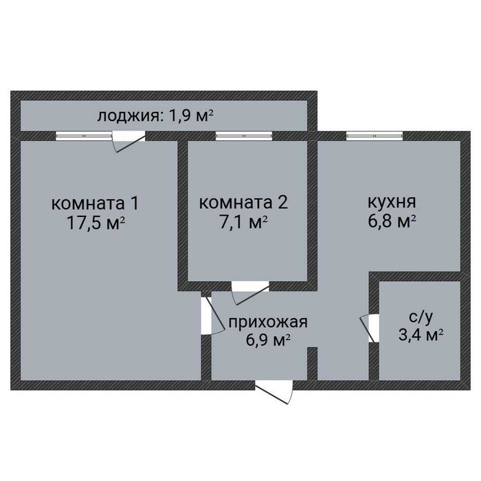 2-комн.кв.ул.пл. в центре