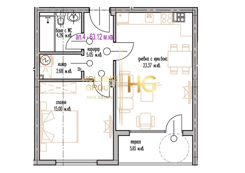 Продава се Двустаен апартамент в Варна, м-т Траката - 69 кв.м за 1258 €/кв.м - Снимка #1