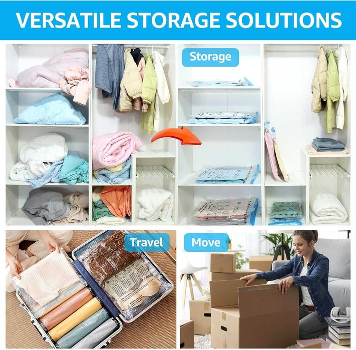 BoxLegend – Set 6 pungi de vidat haine și textile reutilizabile