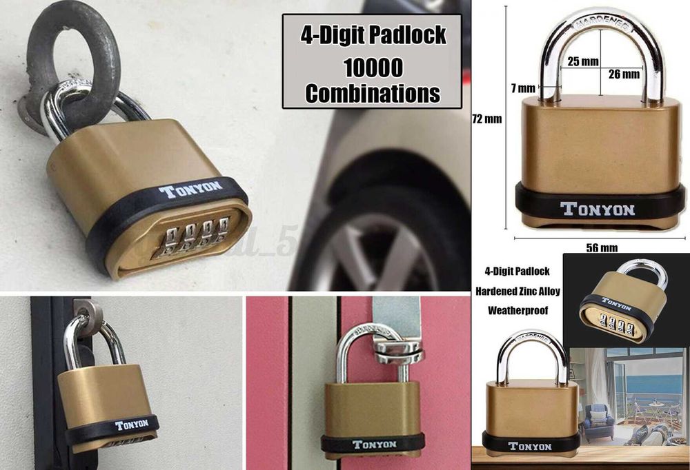 Lacat cu cifru 4 numere, Securitate maxima. Nou abalat!