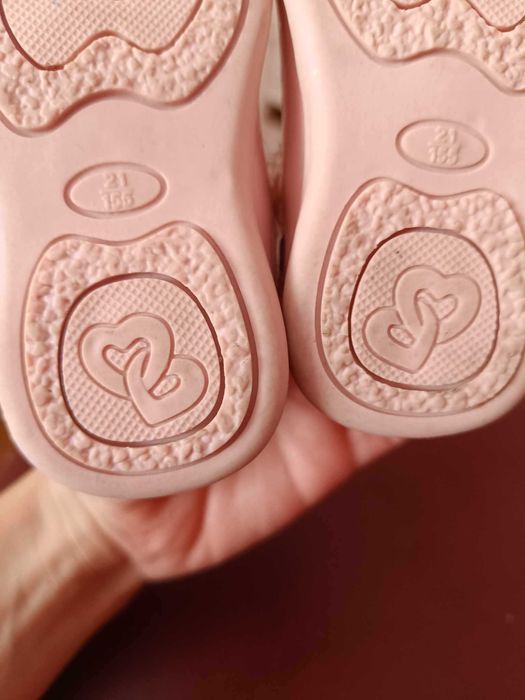 Pantofi de ocazie fetite roz pal marimea 21