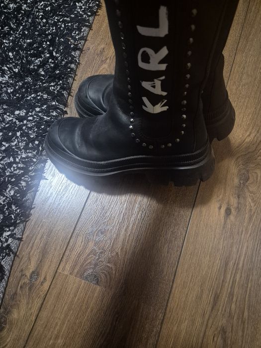 KAR LAGERFELD N39  и  Michael Kors N38 боти естествена кожа