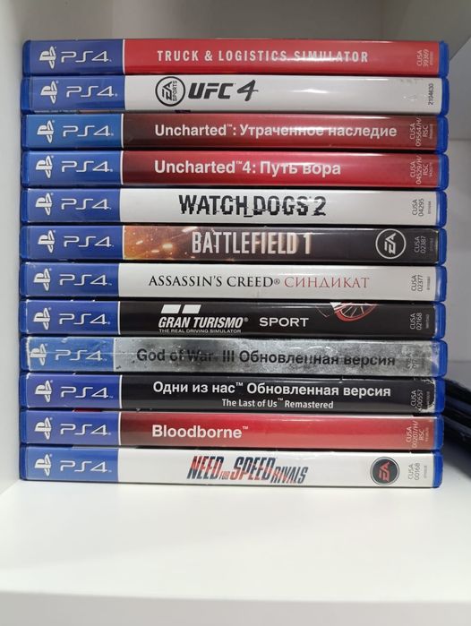Диски на PlayStation 4.