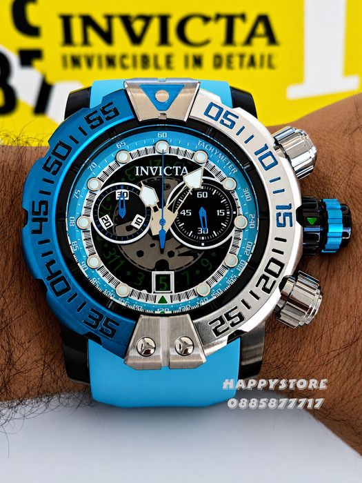 INVICTA Foxhound Blue 57 mm, Инвикта нов мъжки часовник
