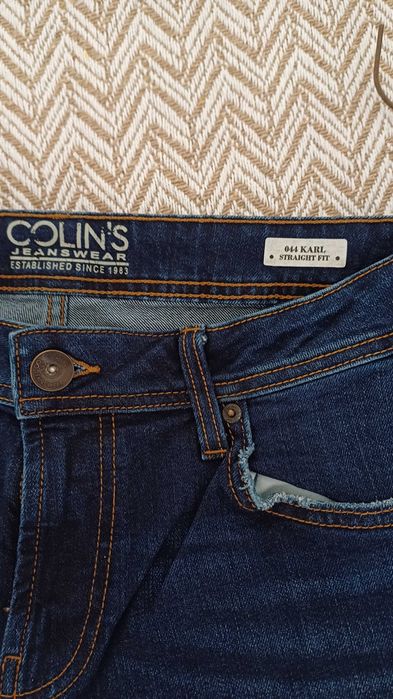 blugi Colin's barbati marime W32/L32, albastru indigo, noi, fara eticheta,  straight fit