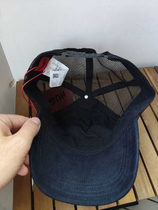 HUGO  Marsel-trucker CO sapca unisex neagea din material reiat si plasa marime OS noua originala