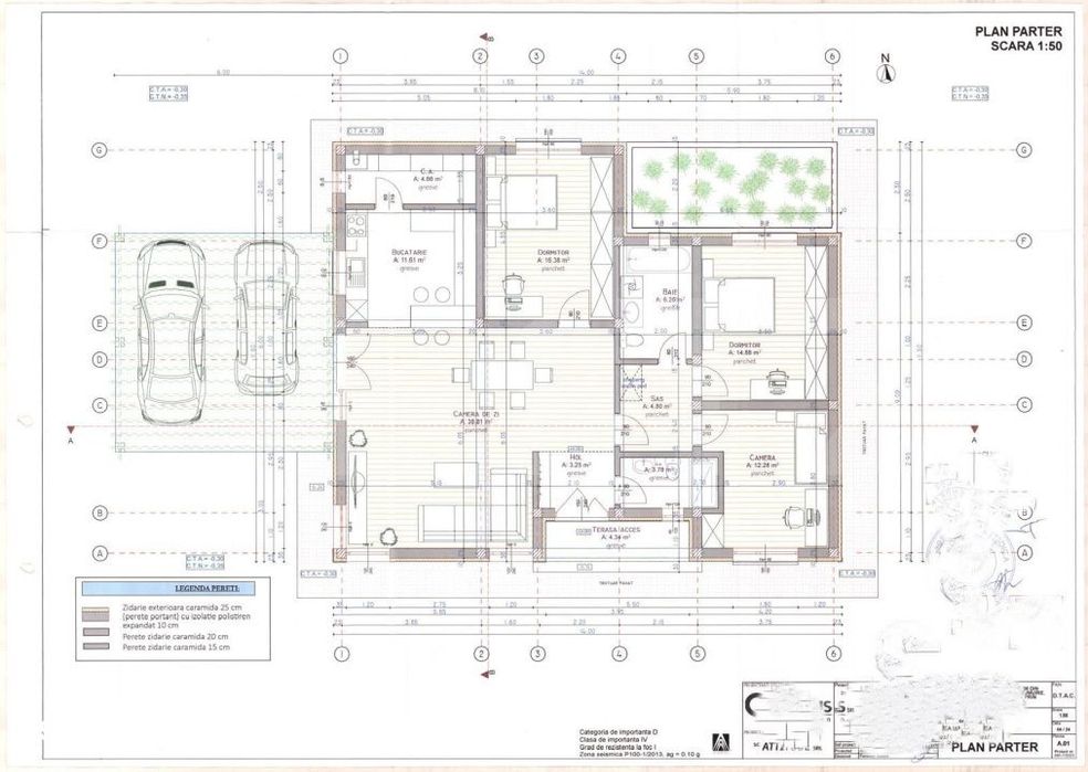 Casa semifinisata individuala 120 mp utili, teren 805 mp, Tureni