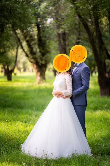 Rochie de mireasa realizata manual