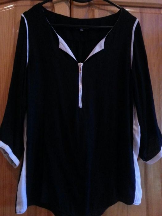 Черен к-кт: пола и блуза;Блузи:бяла дантелена и червена- "прилеп"...