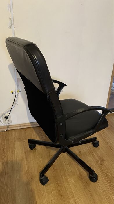 Scaun directorial piele naturala blak